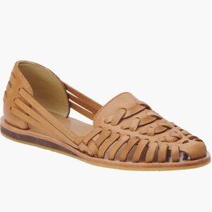 Nisolo Huarache Flat in Almond